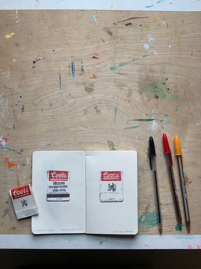 COORS MATCHES- BIC DRAWING