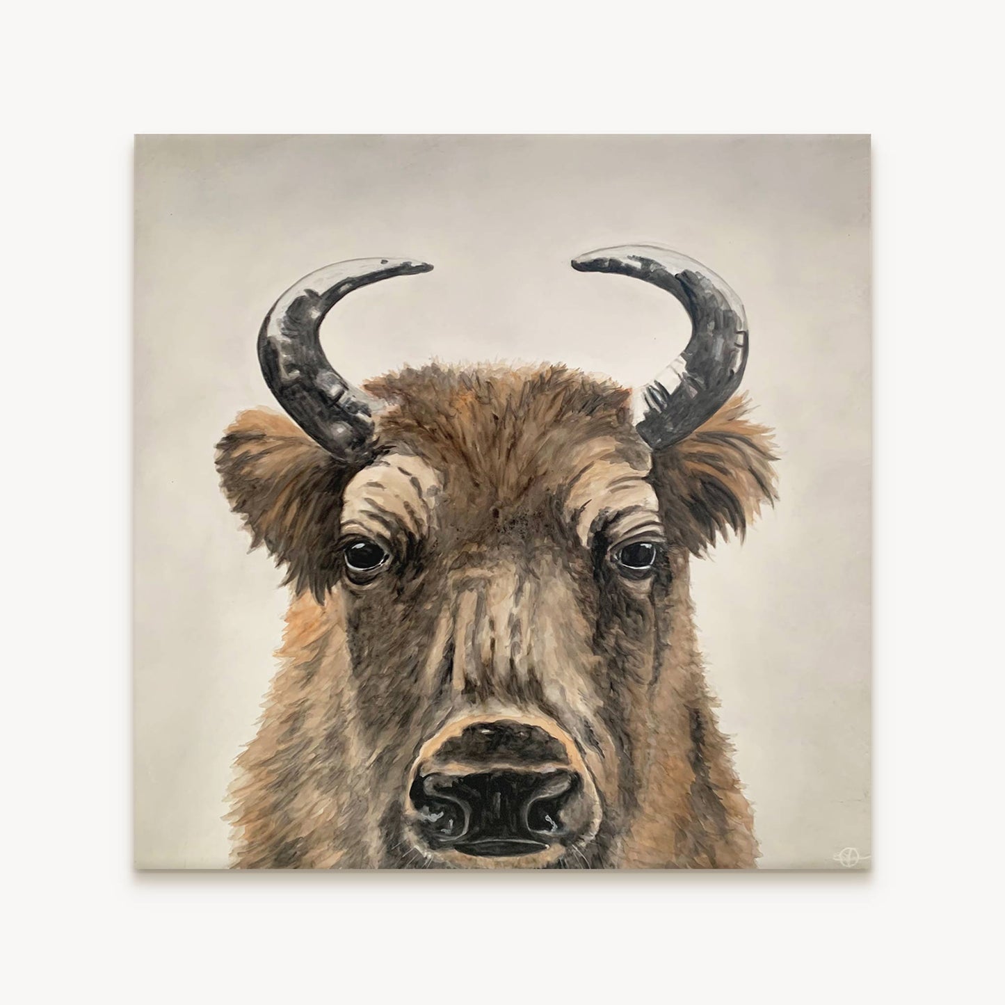 Bison 24"x24"