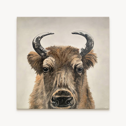 Bison 24"x24"